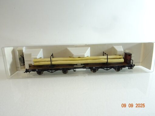 Fleischmann H0 5223 Drehschemelwagen mit Langholz in EVP RR3505 – Bild 4