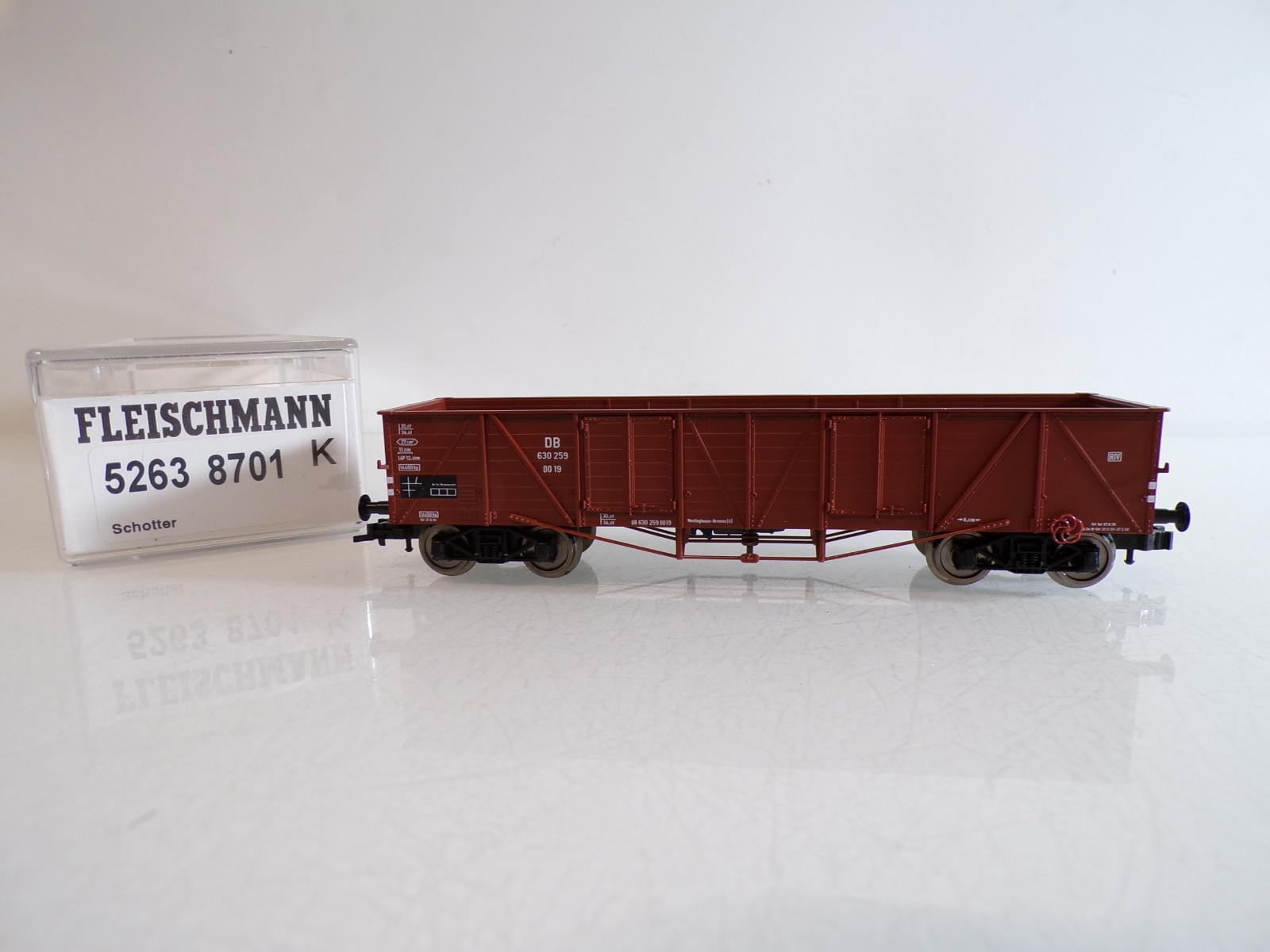 Fleischmann H0 52638701 US Hochbordwagen mit Ladung der DB in OVP BH1639