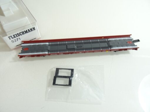 Fleischmann H0 5271 Niederflurwagen RoLa der DB in OVP RR737 – Bild 3