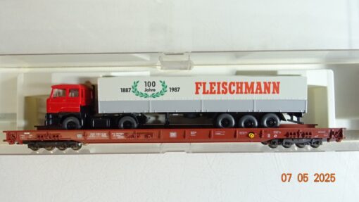 Fleischmann H0 5271 Niederflurwagen mit LKW Fleischmann der DB in OVP PR7414 – Bild 3