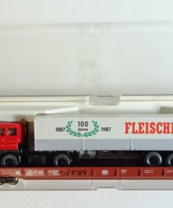 Fleischmann H0 5271 Niederflurwagen mit LKW Fleischmann der DB in OVP PR7414