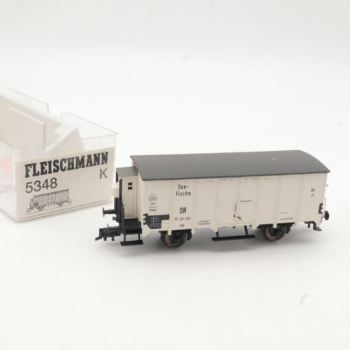 Fleischmann H0 5348 K Kühlwagen Seefische der DR in OVP RR1225