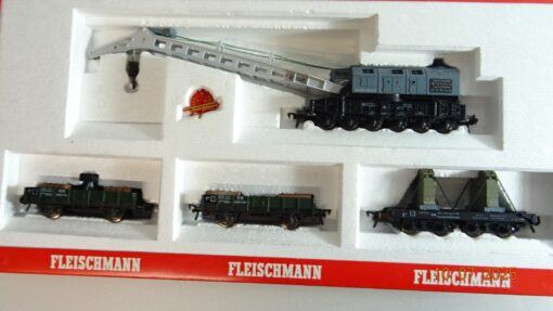 Fleischmann H0 5597 Kranwagen Set der DB in OVP PR9003 – Bild 3