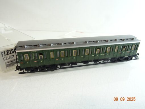 Fleischmann H0 5687 K Personenwagen 2. Klasse der DRG, siehe Foto in OVP RR3498 – Bild 3