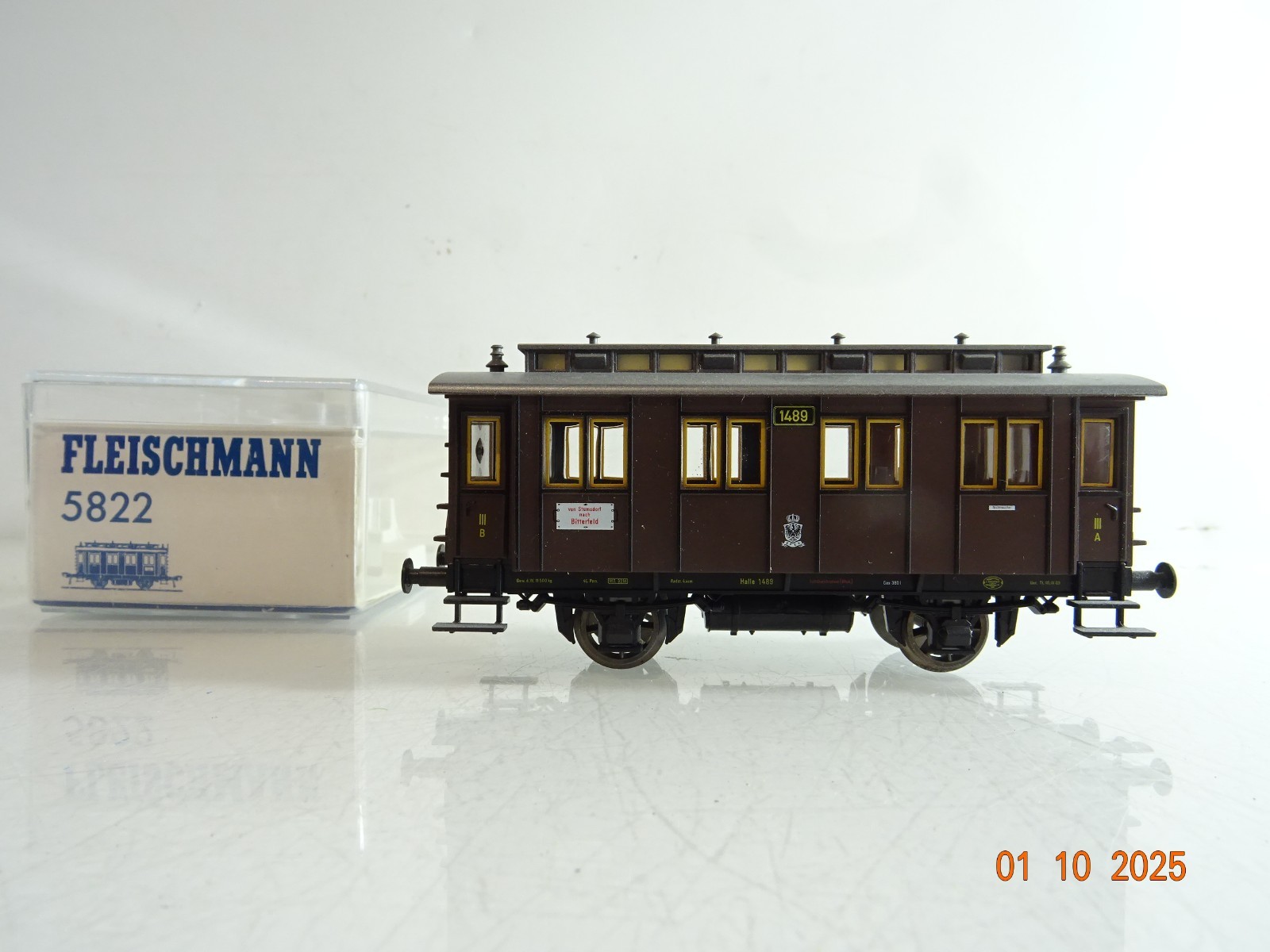 Fleischmann H0 5822 Personenwagen 3.Kl. der K.P.E.V. in OVP BH257
