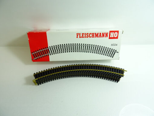 Fleischmann H0 6024 gebogenes Gleis R357,5 9Stück siehe Foto in OVP CK1480
