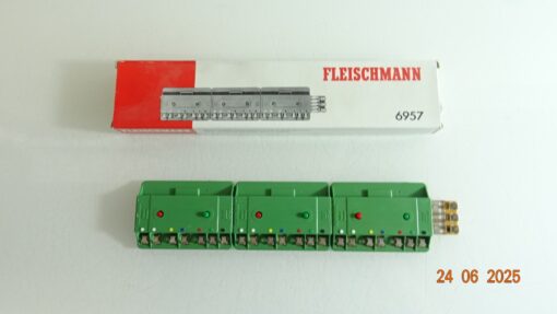 Fleischmann H0 6957 Blockstellen-Grundeinheit für 2-Zug-Betrieb in OVP CK8961