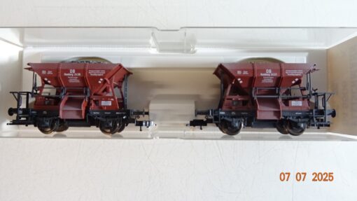 Fleischmann H0 845506 K Schotterwagen Set 2 tlg. der DB in OVP PR8938