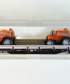 Fleischmann H0 995287 Niederbordwagen m. 2 Kommunalschlepper DB in OVP PR8959