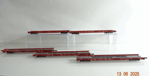 Fleischmann H0 Niederflurwagen 5 tlg. der DB PR8414 o.