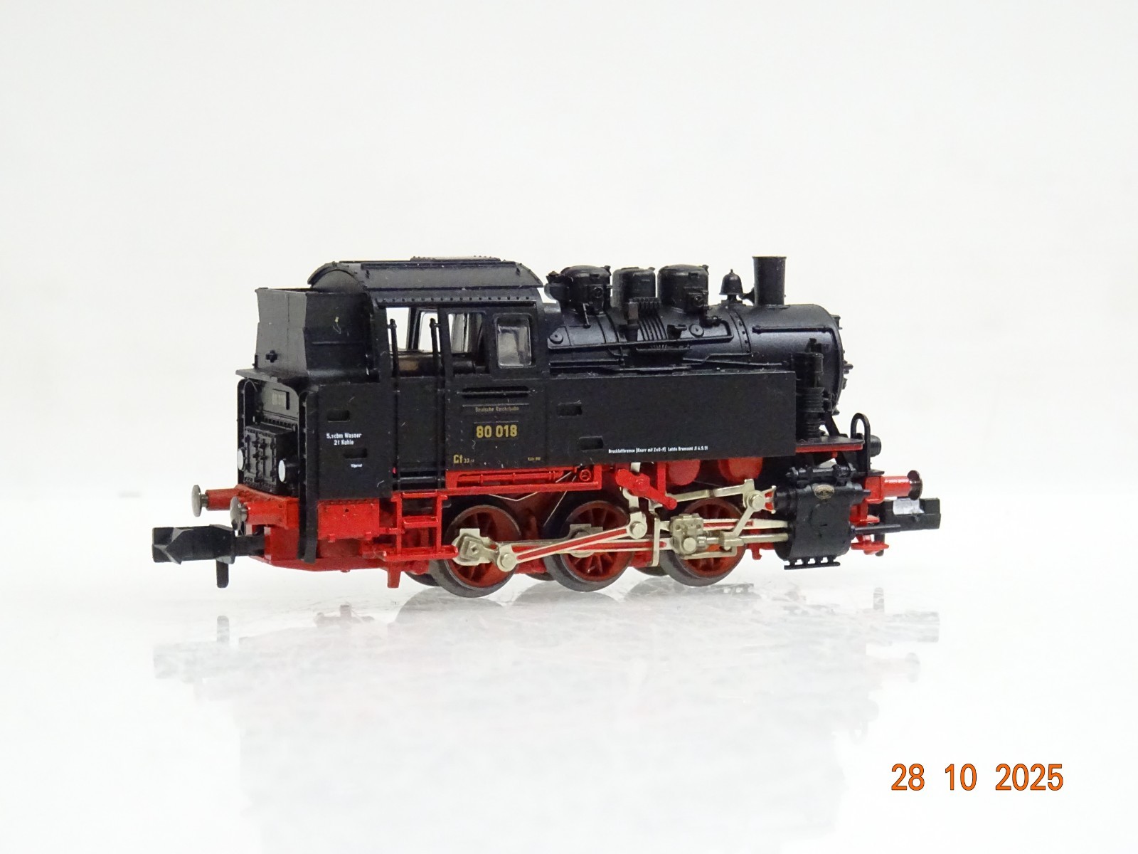 Fleischmann N 7025 Dampflok BR 80 018 der DRG JL3856 o. – Bild 3