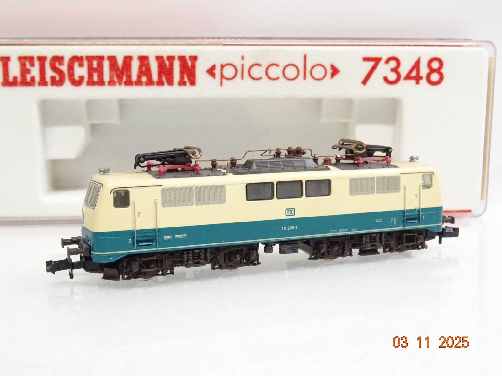 Fleischmann N 7348 E-Lok BR 111 205-1 der DB in OVP JL4081