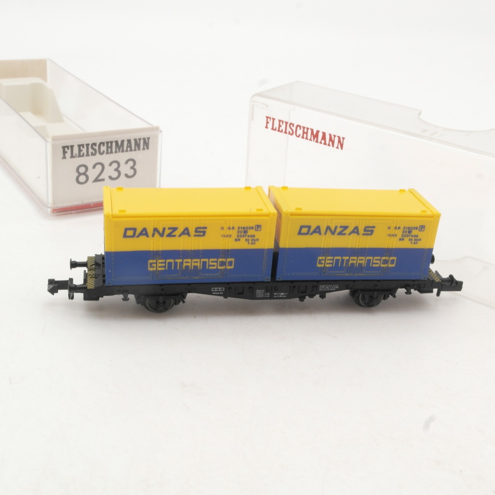 Fleischmann N 8233 Containerwagen DANZAS der DB in OVP RR4939