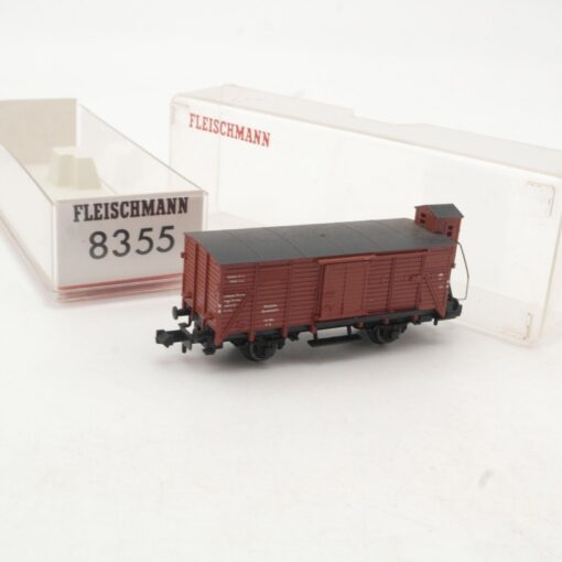 Fleischmann N 8355 gedeckter Güterwagen m. Brhs der DB in OVP RR184 – Bild 3