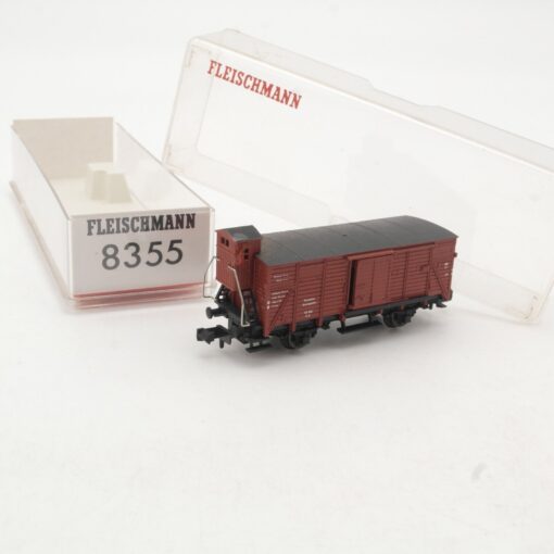 Fleischmann N 8355 gedeckter Güterwagen m. Brhs der DB in OVP RR184