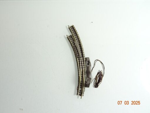 Fleischmann Piccolo Spur N Bogenweiche mit Antrieb links siehe Foto CK6473 o.