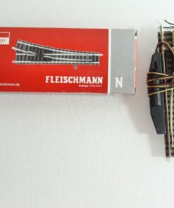 Fleischmann piccolo N 9171 Weiche rechts mit Antrieb siehe Foto in OVP CK8375