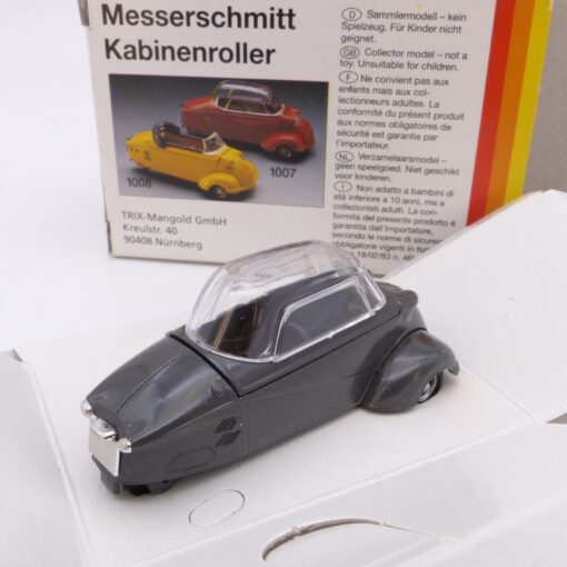 Gama 1:43 51007 Messerschmitt KR 200 mit Dach dunkelgrau in OVP EX6861 – Bild 3