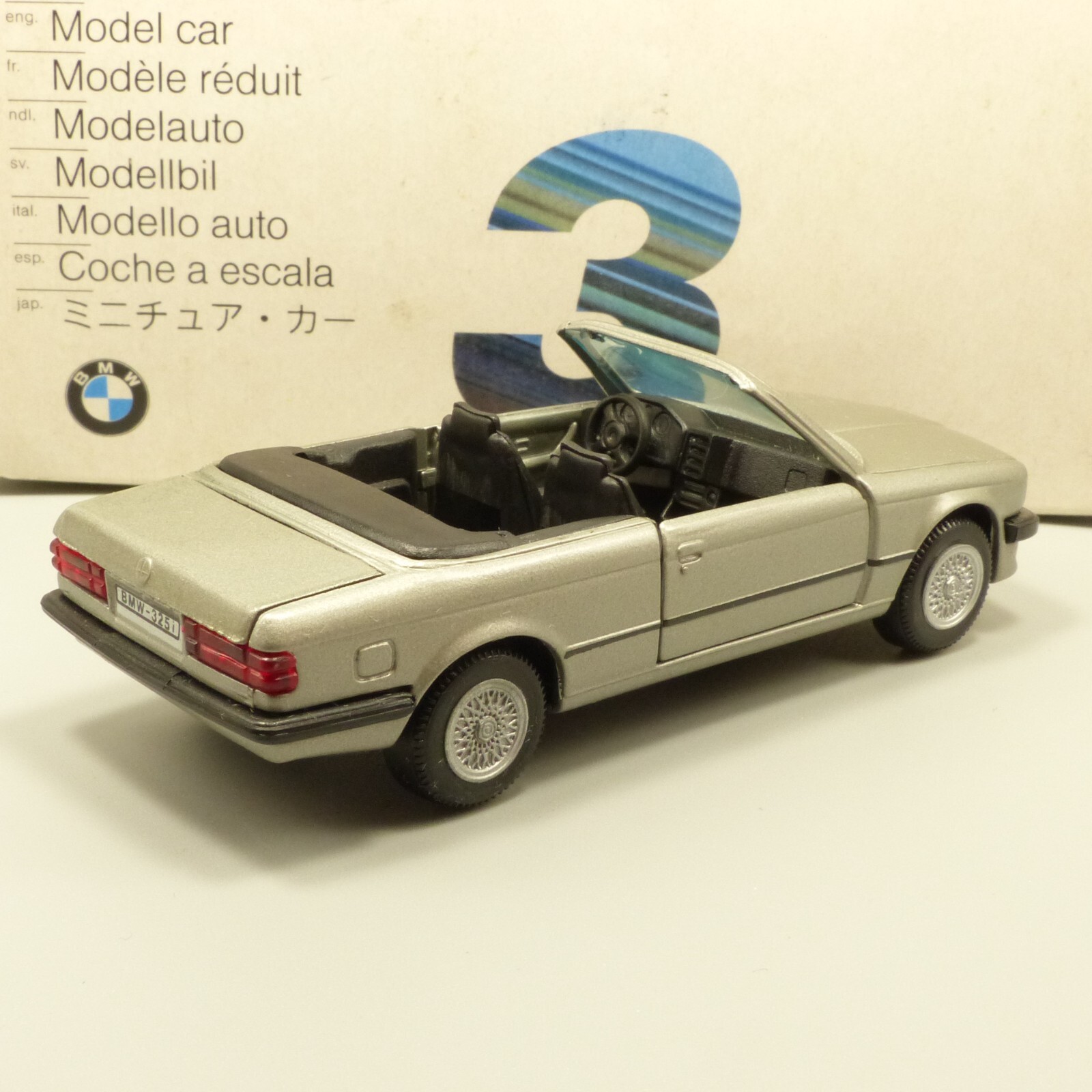 Gama 1:43 Werbemodell 80429419696 BMW 3er Cabrio metallic in OVP EX4358 – Bild 3