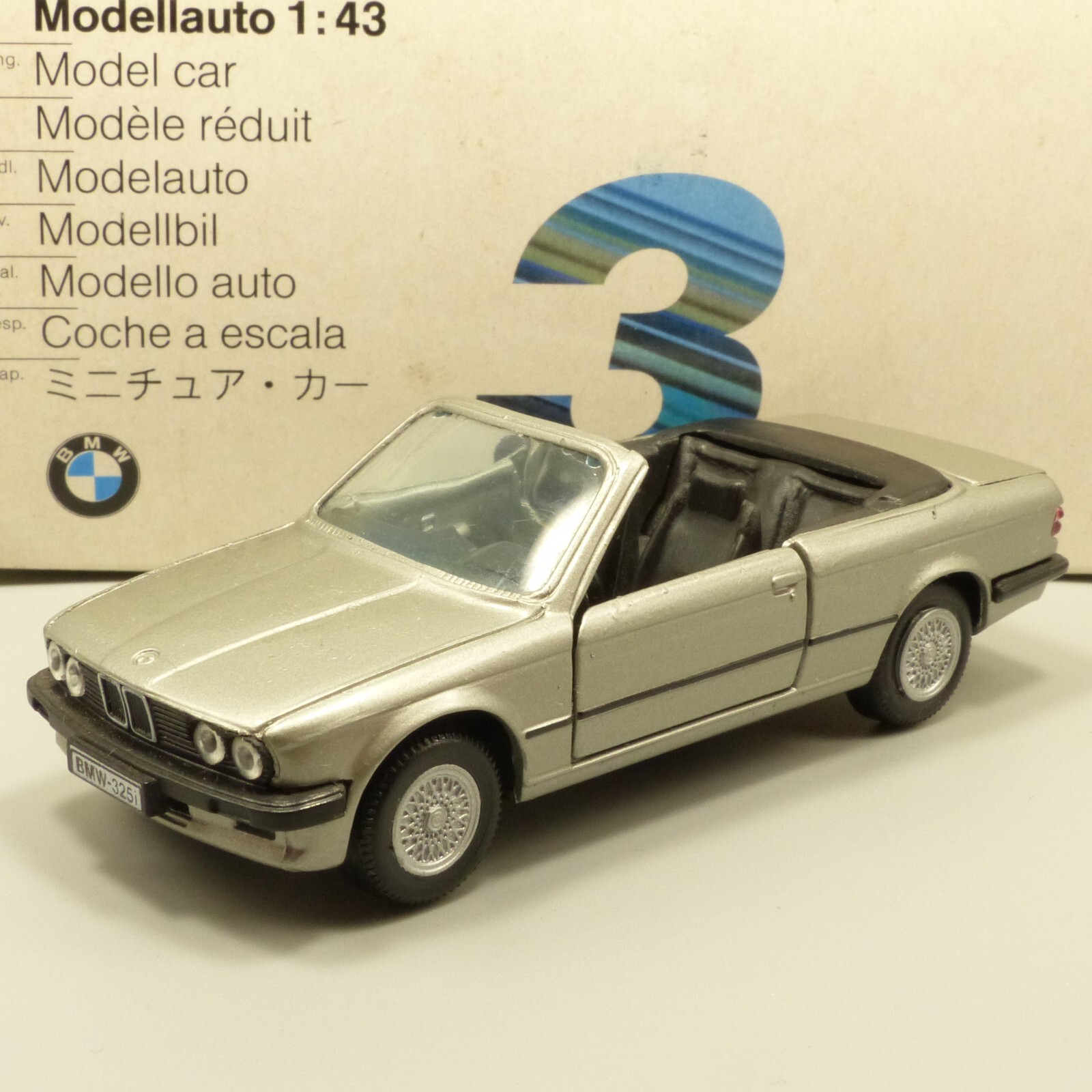 Gama 1:43 Werbemodell 80429419696 BMW 3er Cabrio metallic in OVP EX4358