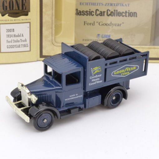 Göde Days Gone 20018 1934 Model A Ford Stake Truck Goodyear Tyres in OVP EX3576