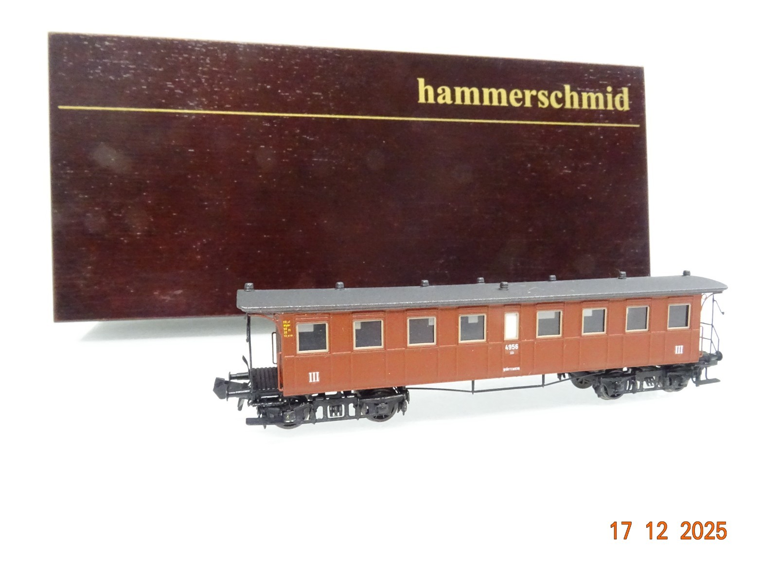 Hammerschmid N Kleinserie Rarität Personenwagen C4i Wü 01 in OVP Holzbox JL5188