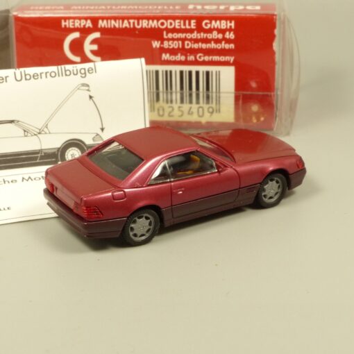 Herpa 1:87 025409 Mercedes 500 SL metallic in OVP EX6028 – Bild 3