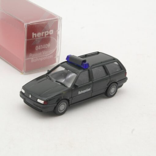 Herpa 1:87 041409 VW Passat Bahnpolizei in OVP RR3233