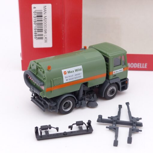 Herpa 1:87 154895 MAN M2000 Kehrfahrzeug Max Wild in OVP EX7441 – Bild 3