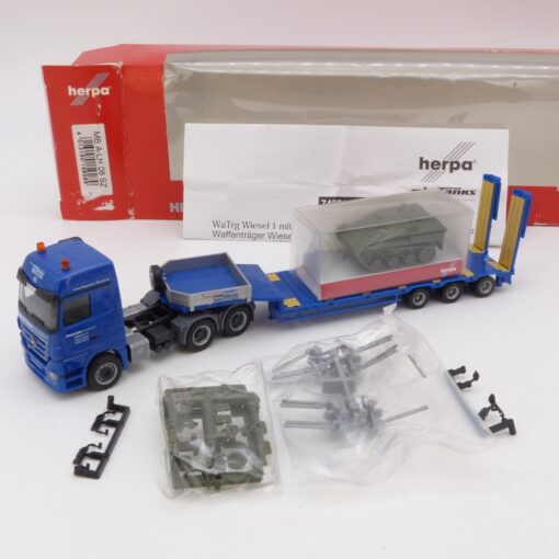 Herpa 1:87 159289 MB Actros Sattelzug Panzer als Ladung Hegmann in OVP EX6845