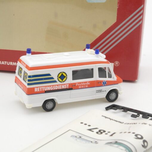 Herpa 1:87 187145 MB 207 D ProMedic Karlsruhe RTW in OVP QR5405 – Bild 3