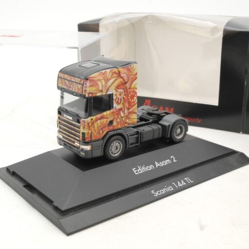 Herpa 1:87 189637 Scania 144 TL Zugmaschine Asam Transporte in OVP QR773