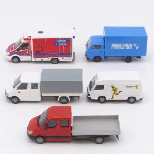 Herpa 1:87 5er-Pack diverse Kleintransporter in Tüte siehe Bilder o. EX5758