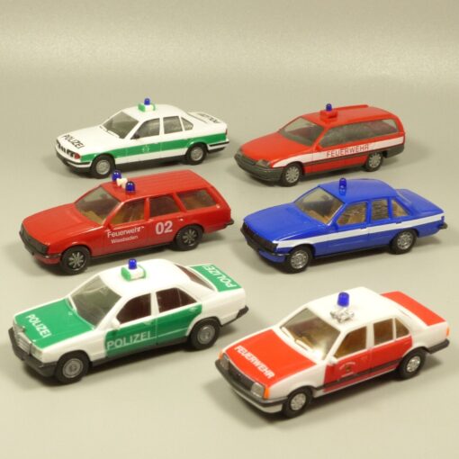 Herpa 1:87 6er-Pack diverse Einsatzfahrzeuge in Tüte siehe Bilder o. EX5024