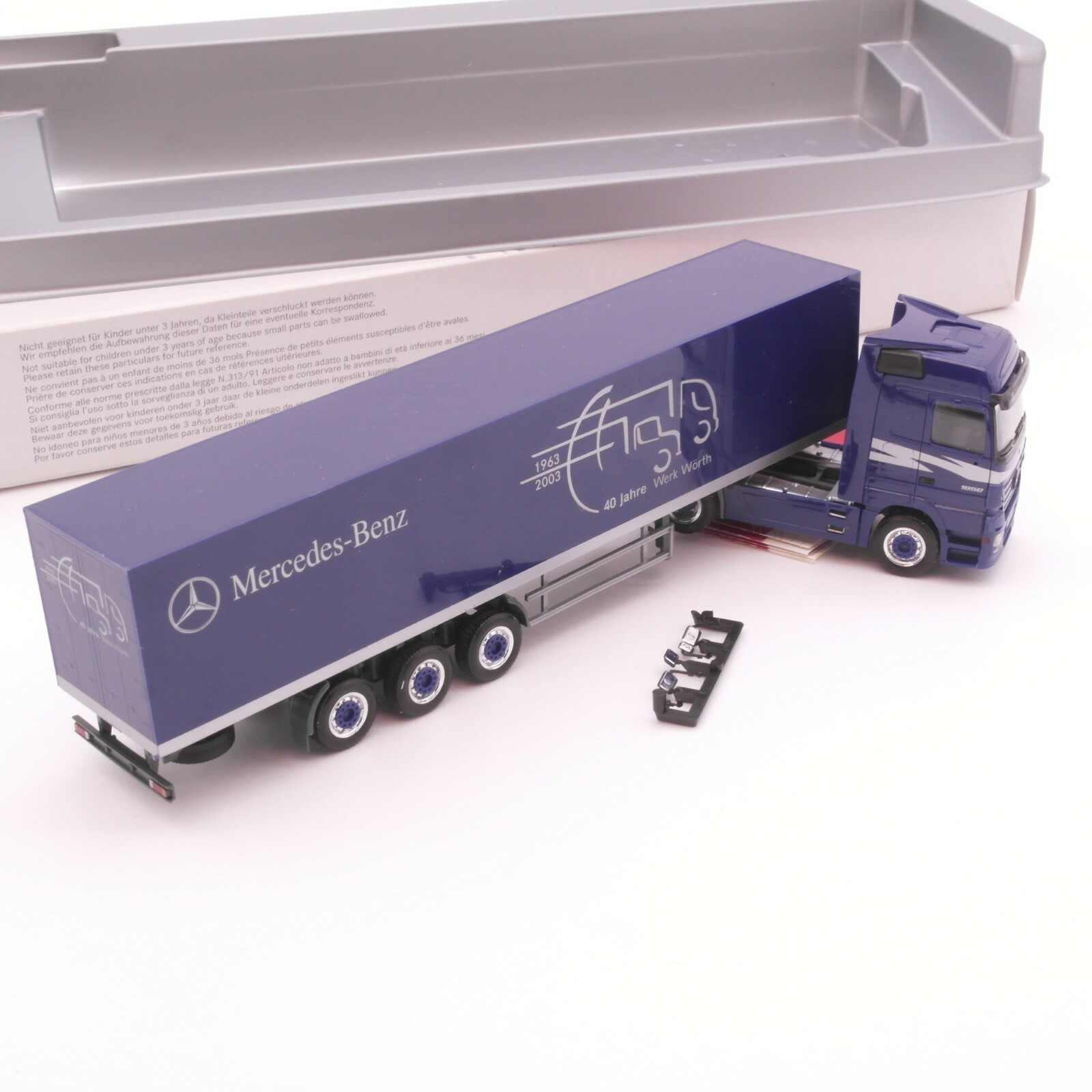 Herpa 1:87 B 6 600 0576 Sattelzug MB 40 Jahre Werk Wörth in OVP RT1791 – Bild 3