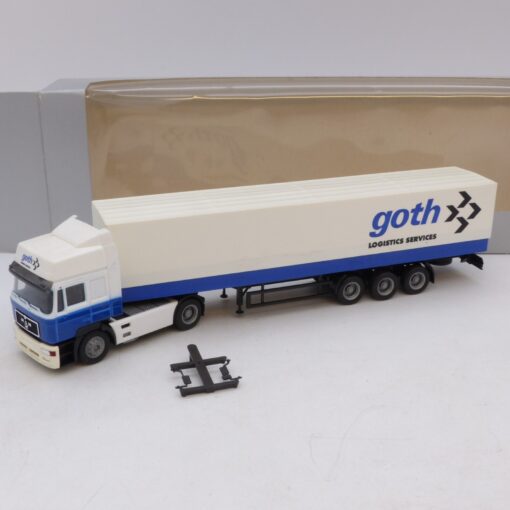 Herpa 1:87 MAN F2000 HD Sattelzug goth Logistics Services - rar, in EVP EB7426