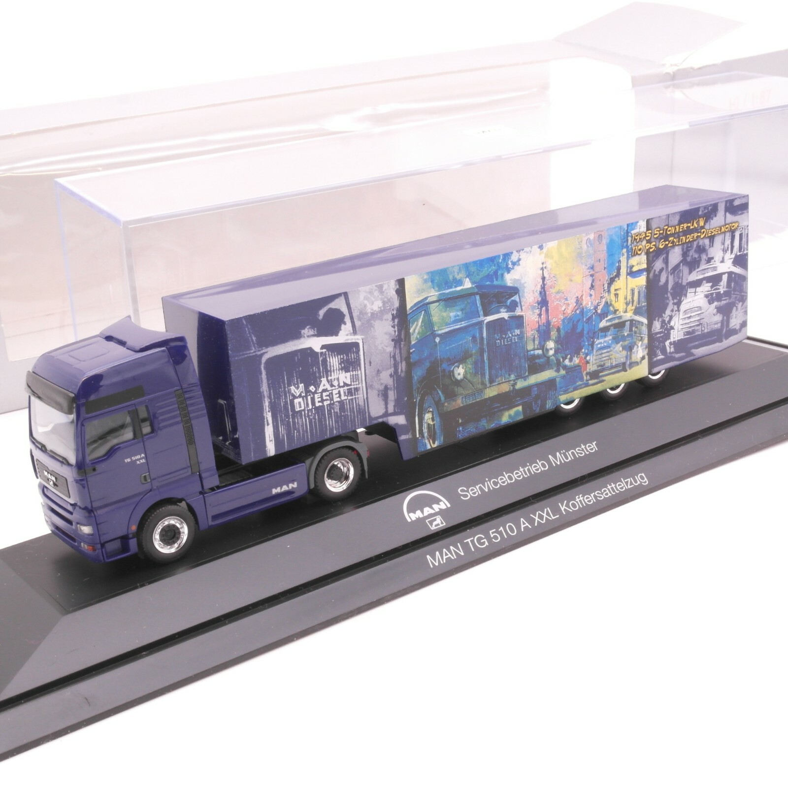 Herpa 1:87 MAN Sattelzug Servicebetrieb Münster neuwertig in OVP RT3147