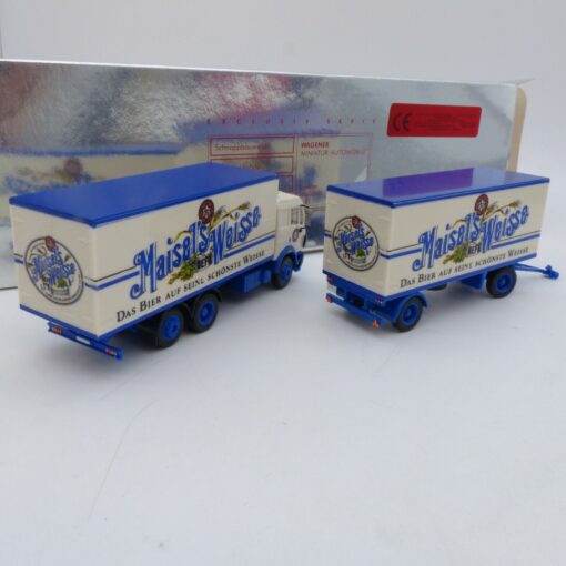 Herpa 1:87 Mercedes Benz SK Hängerzug Maisel´s Weisse in OVP EA6665 – Bild 3