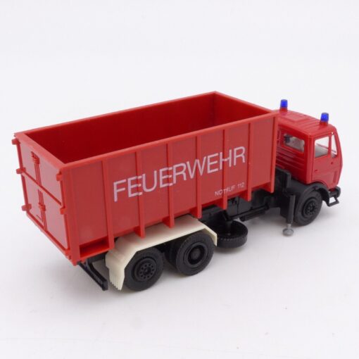Herpa 1:87 Mercedes NG mit Abrollmulde Feuerwehr siehe Bilder o. EX5529 – Bild 3