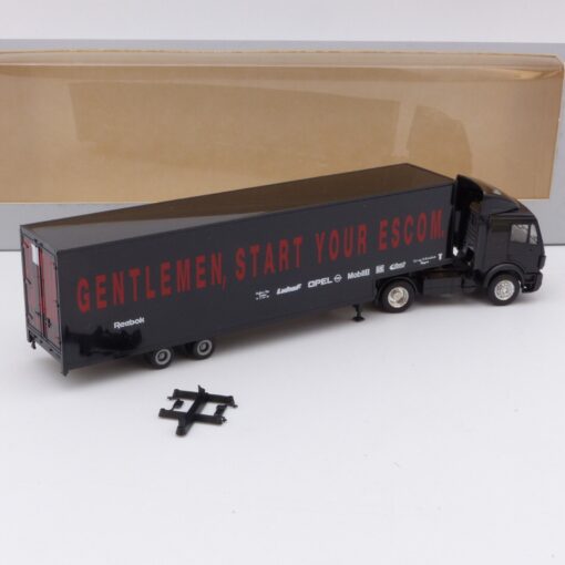 Herpa 1:87 Mercedes SK Sattelzug Gentlemen, start your Escom in OVP EX3529 – Bild 3
