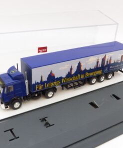 Herpa 1:87 Mercedes SK Sattelzug Niedelassung Leipzig, in PC-Box EB8630