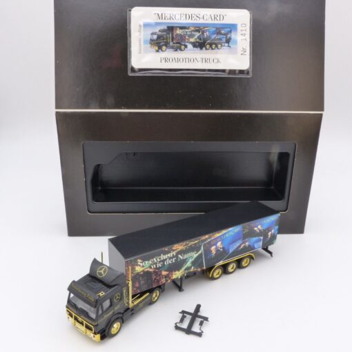 Herpa 1:87 Mercedes SK Sattelzug Promotion-Truck Mercedes Card in OVP EX3553