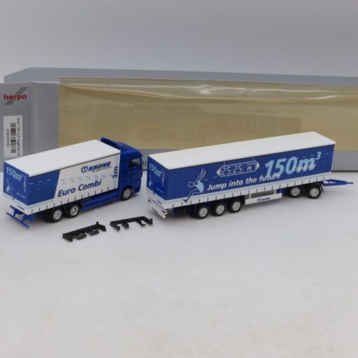 Herpa 1:87 Nr.: 209000340 MAN TGX XLX Gigaliner Krone Euro Combi, in OVP EB4623 – Bild 3