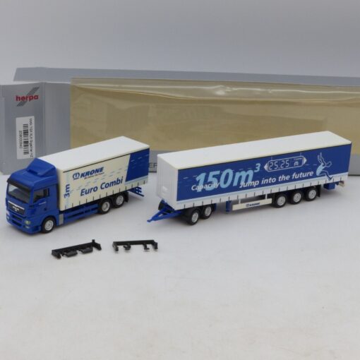 Herpa 1:87 Nr.: 209000340 MAN TGX XLX Gigaliner Krone Euro Combi, in OVP EB4623