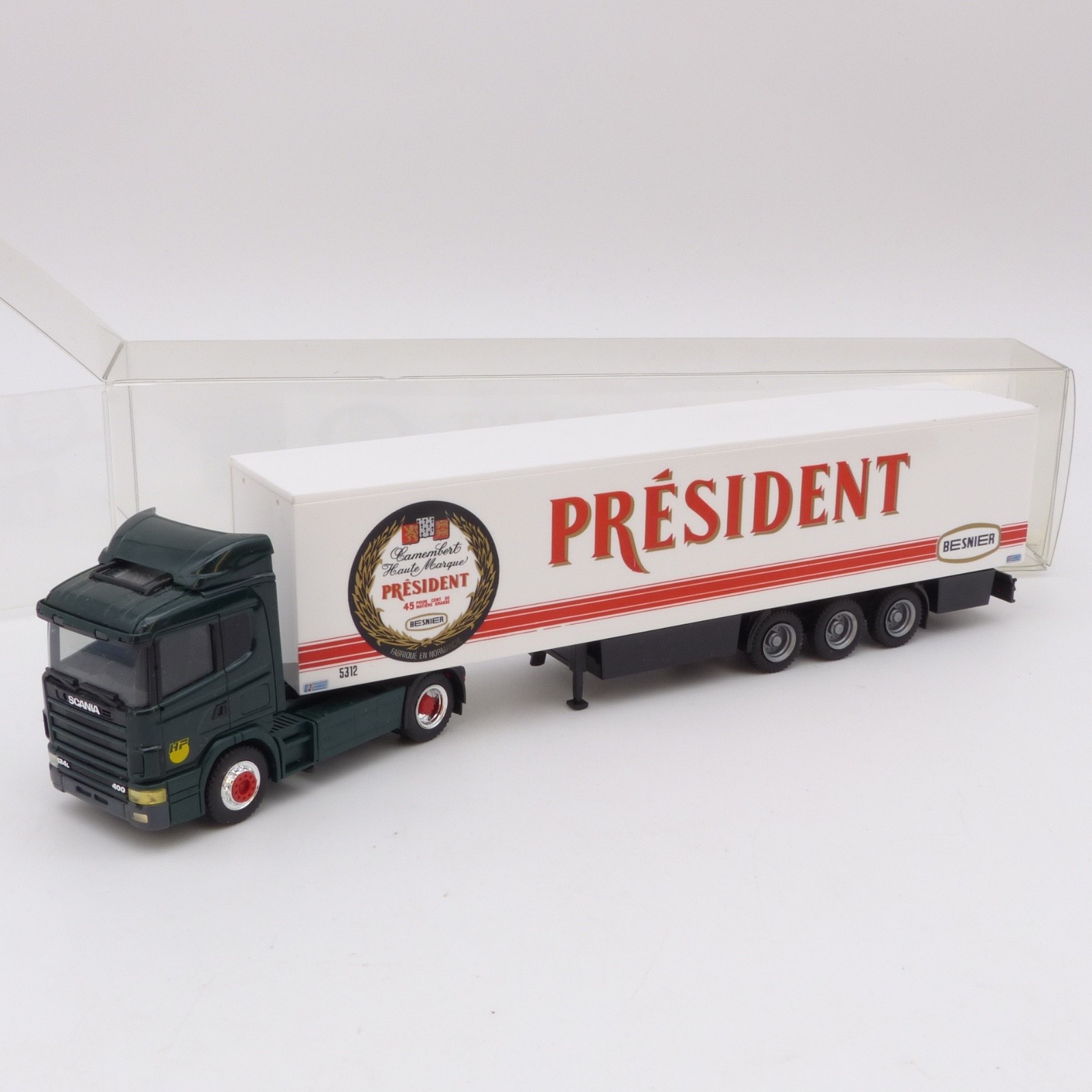 Herpa 1:87 Scania 124L Sattelzug President in EVP EX8410