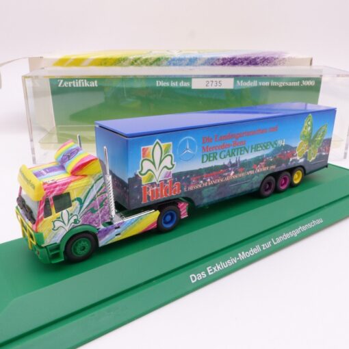 Herpa 1:87 Sondermodell Mercedes SK Sattelzug Landesgartenschau in OVP EX3454