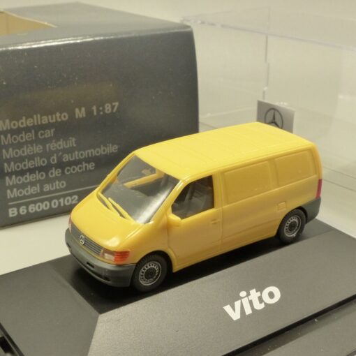 Herpa 1:87 Werbemodell B660000102 Mercedes Benz Vito gelb in OVP EX3787