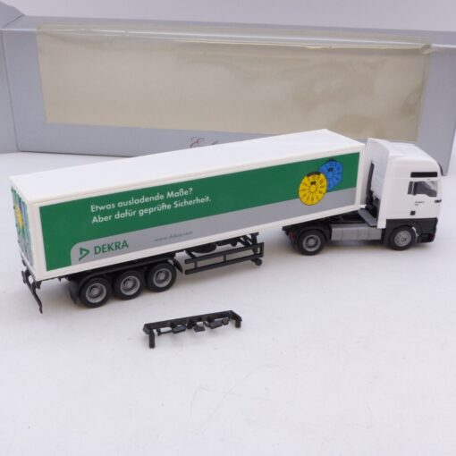 Herpa 1:87 Werbemodell: MAN TG 460 A Sattelzug DEKRA, in OVP EB7652 – Bild 3
