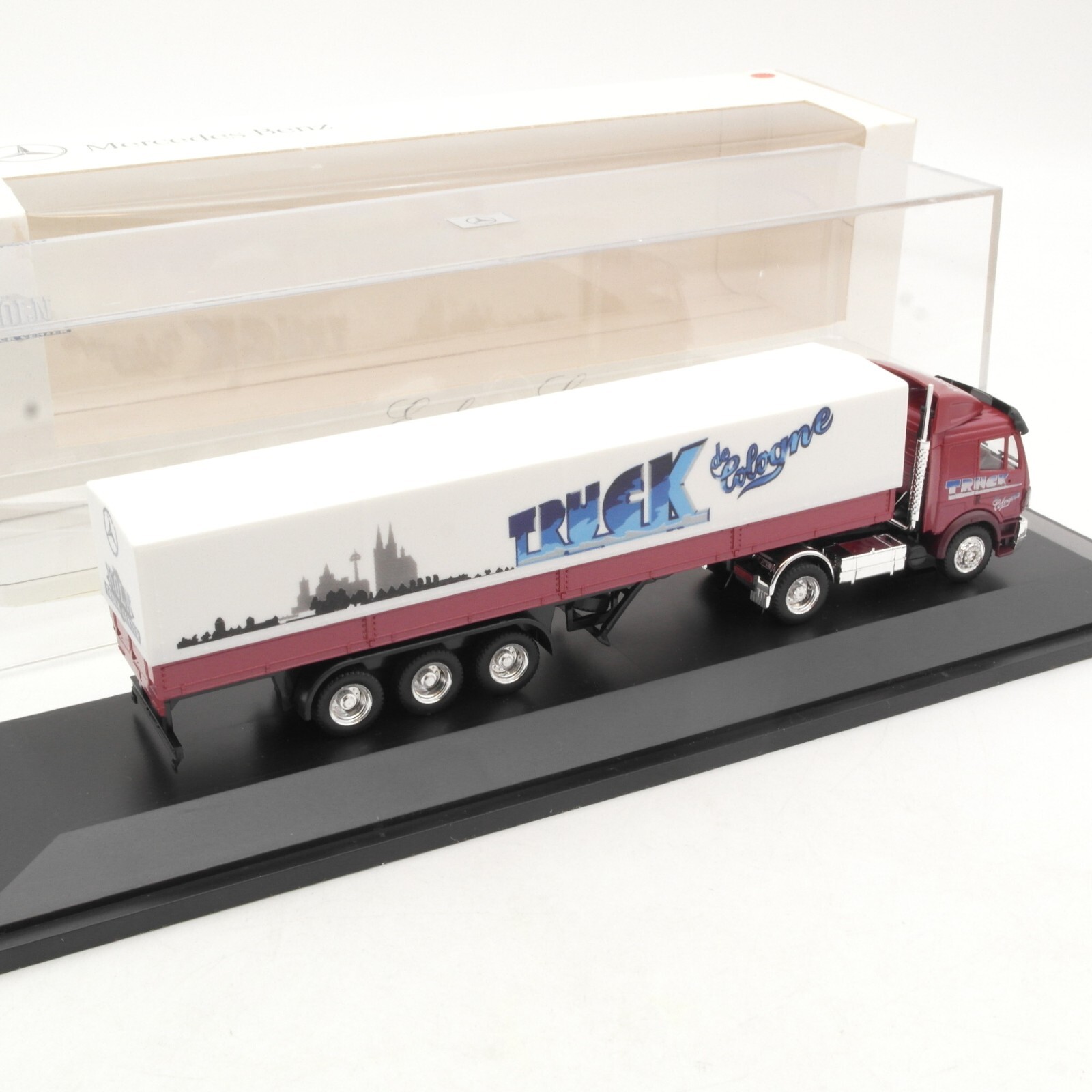 Herpa 1:87 Werbemodell MB SK Sattelzug Truck de Cologne in OVP RA8128 – Bild 3
