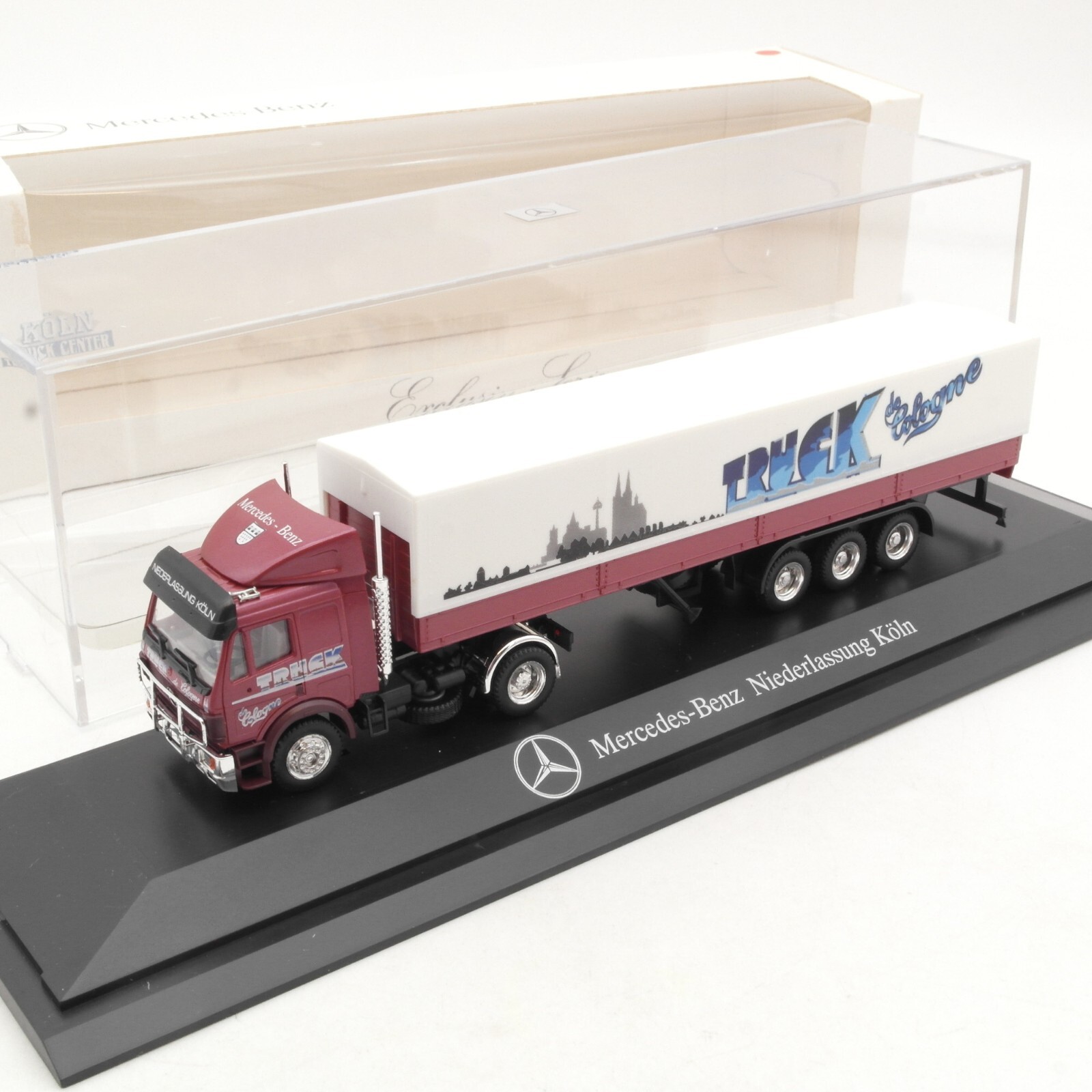 Herpa 1:87 Werbemodell MB SK Sattelzug Truck de Cologne in OVP RA8128